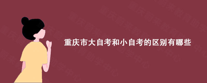 重庆市大自考和小自考的区别有哪些?